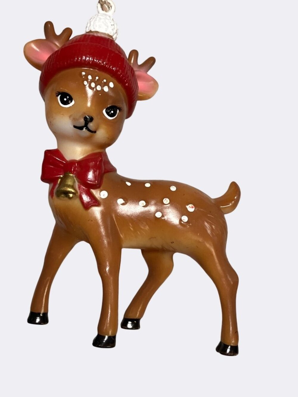 Holiday Time Red Hat Reindeer Ornament For Christmas Tree - Picture 9 of 13
